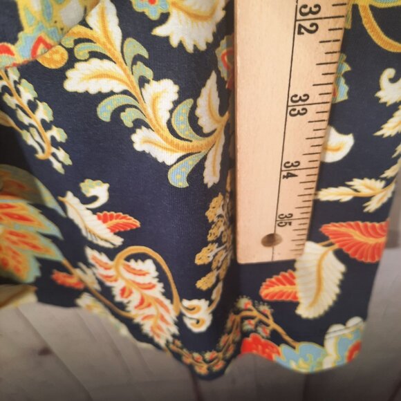 Sahalie Cotton Short Sleeve Stretchy Floral V Neck Dress - Picture 9 of 12